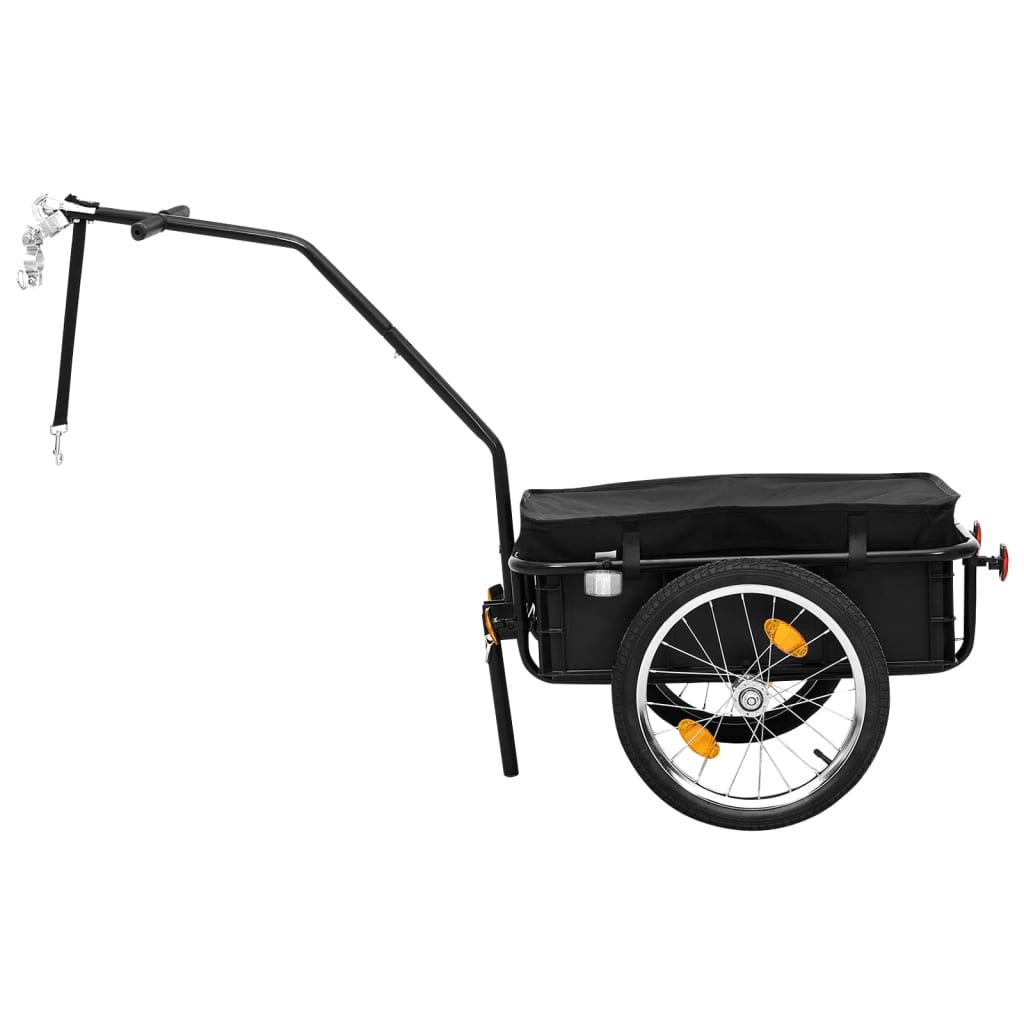 NNEVL Bike Cargo Trailer/Hand Wagon 155x60x83 cm Steel Black-3