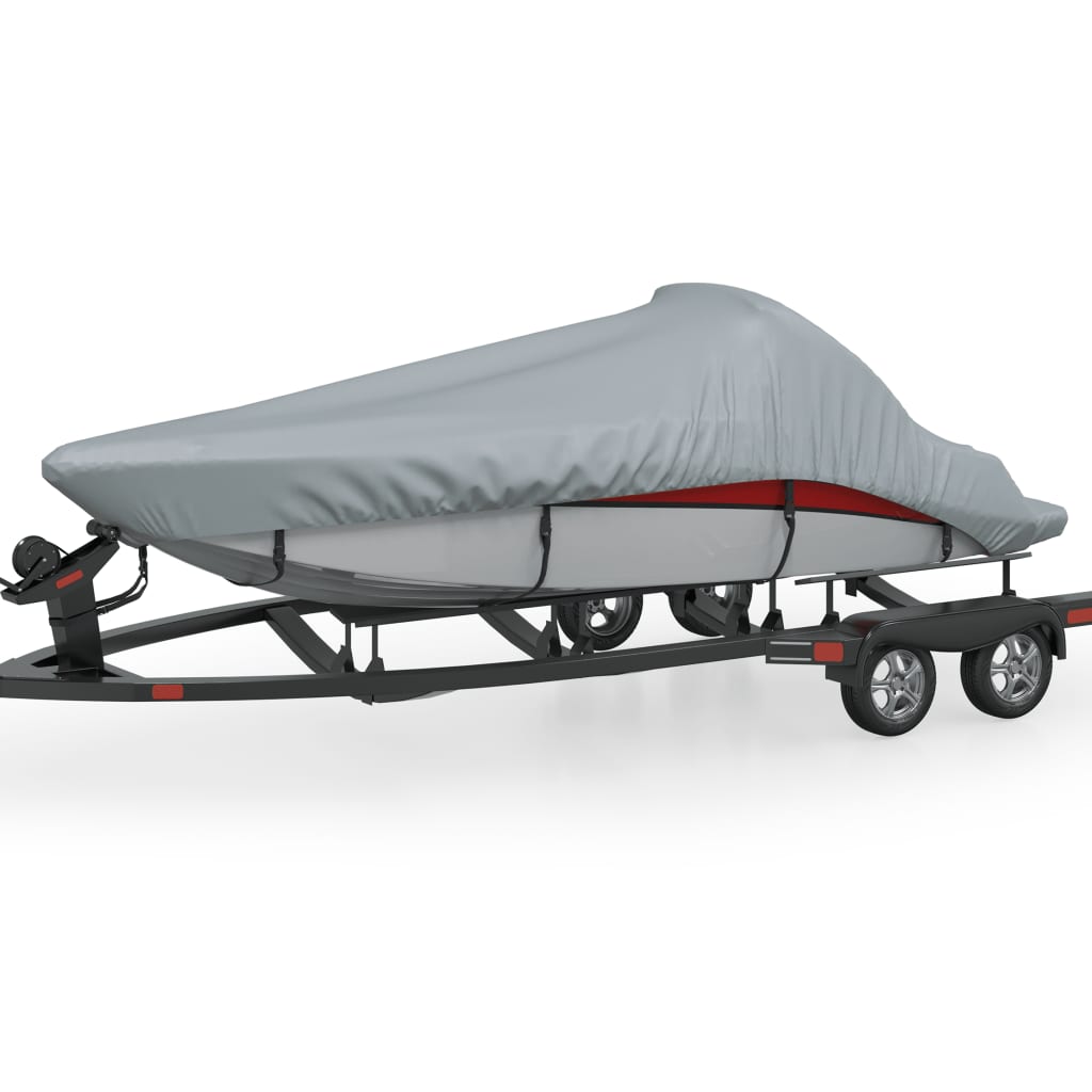 NNEVL Boat Cover Grey Length 427-488 cm Width 173 cm-0